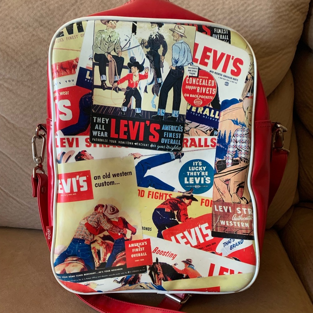 Vintage Levis magazine ad bag